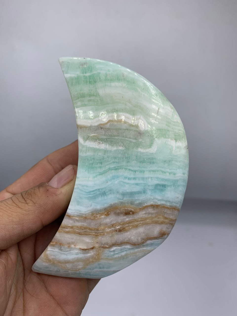 Caribbean Calcite Self-Standable Moons