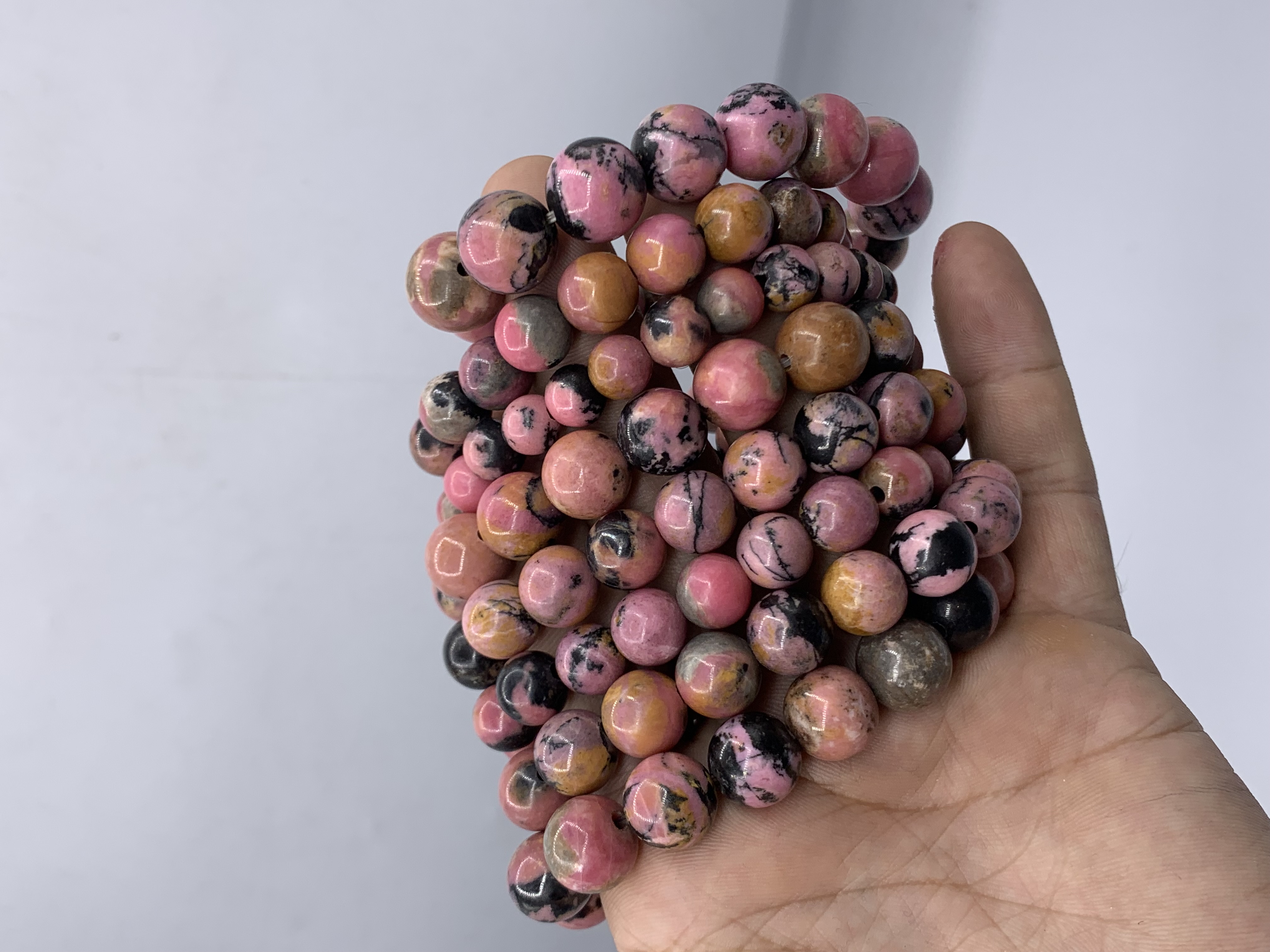 Natural Rhodonite bracelets