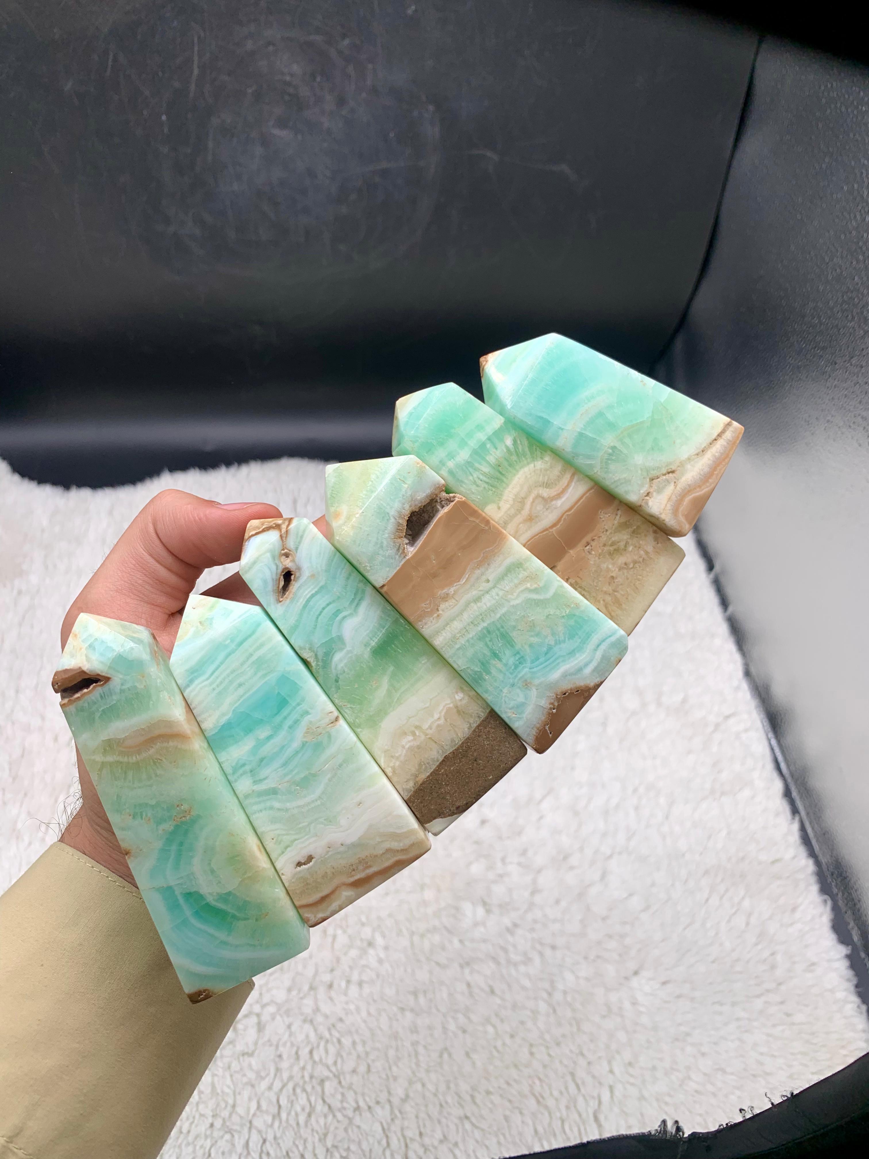 Natural Caribbean calcite Towers
