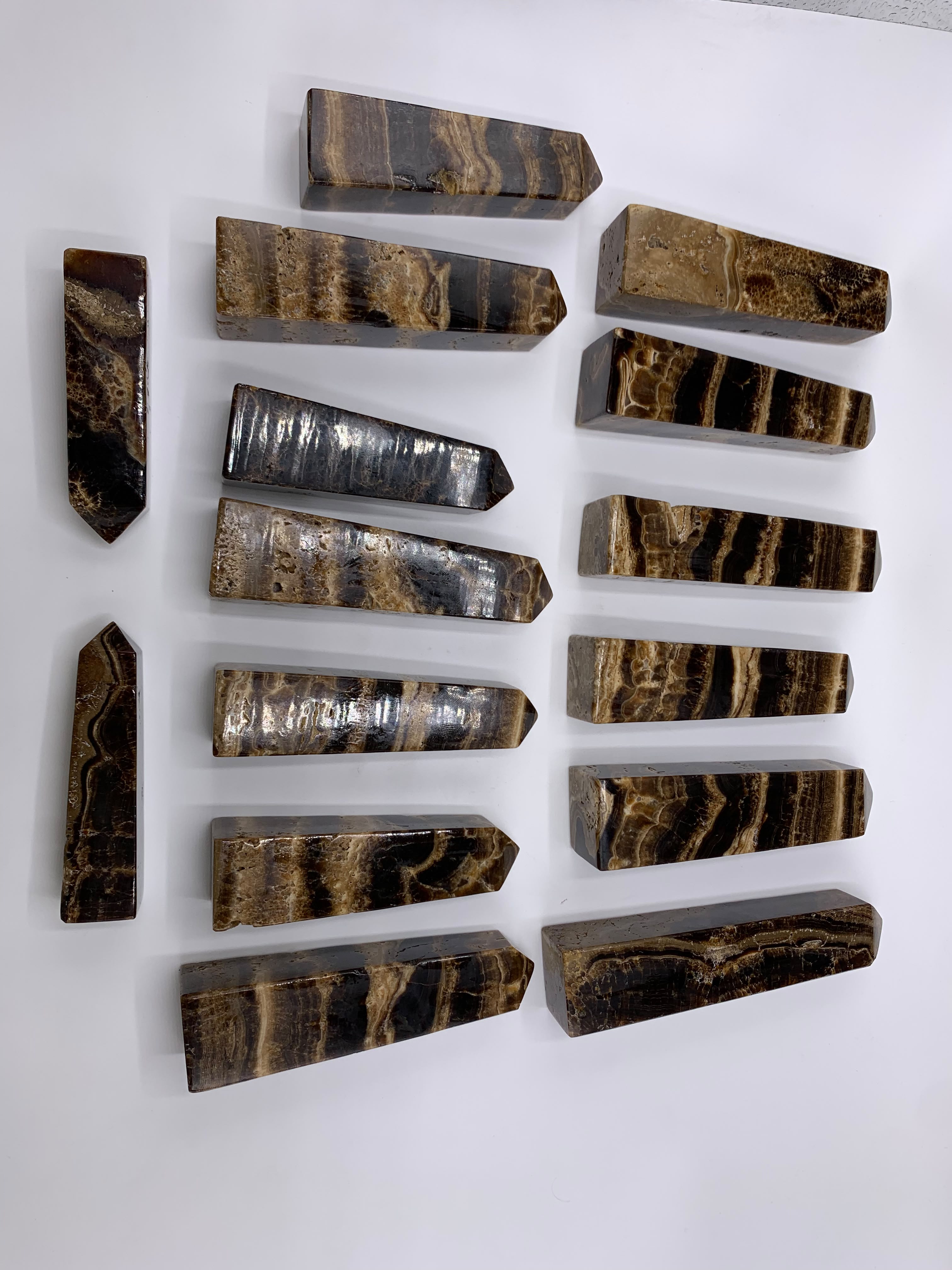 Natural Chocolate Calcite Polished Tower - Top Quality thumbnail 3