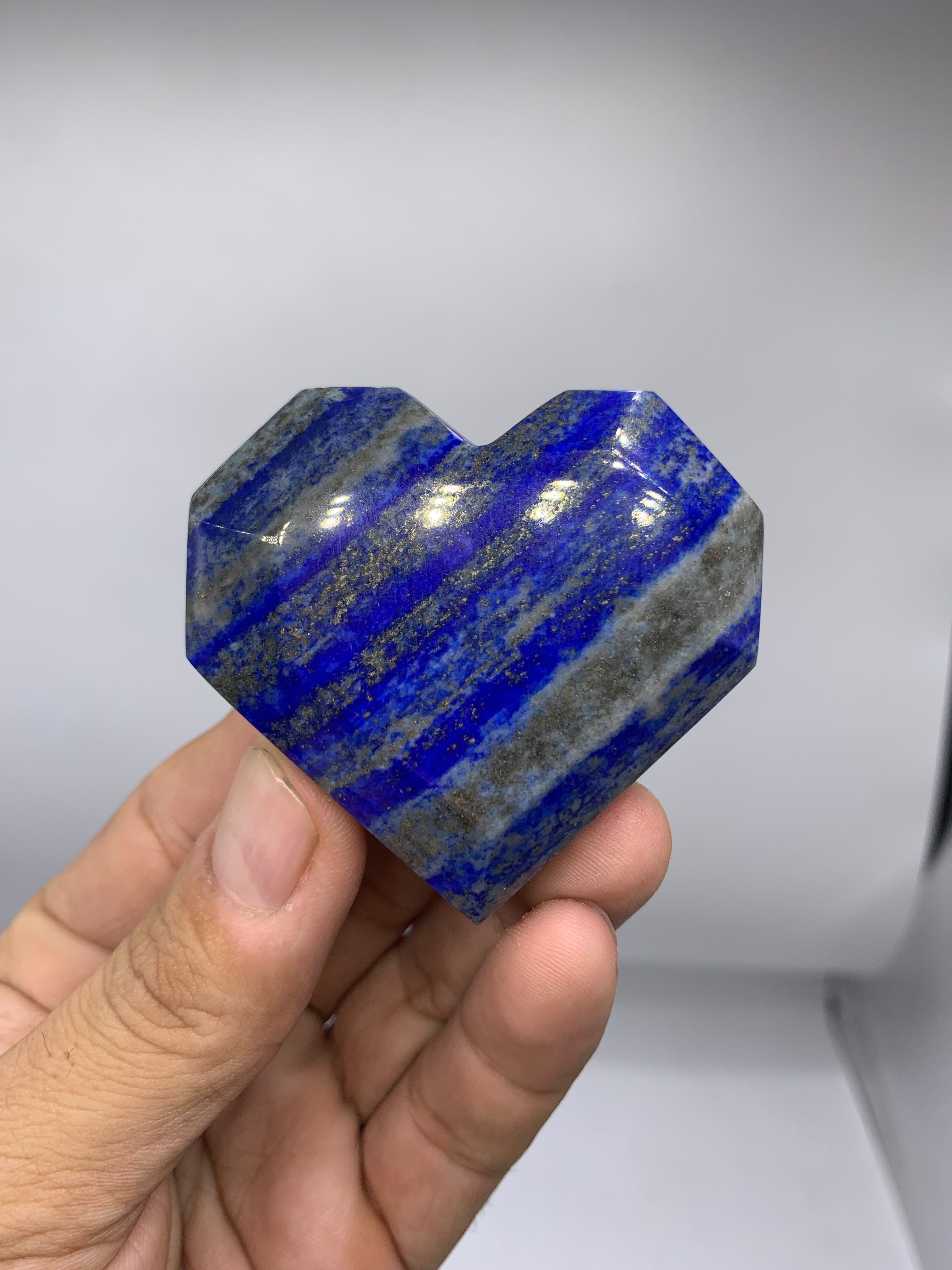 Natural Lapis Lazuli Polished Heart - Top Quality