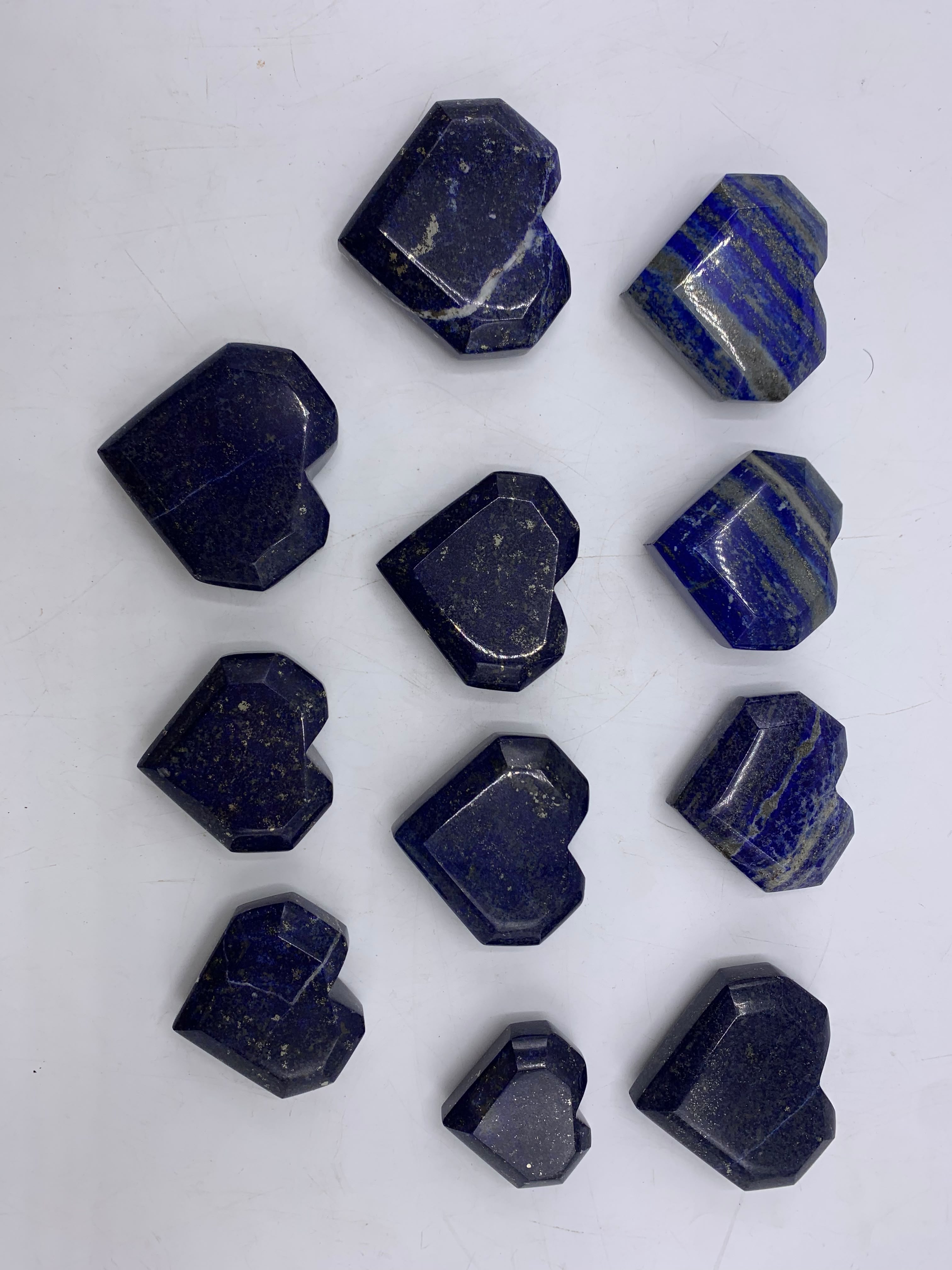 Natural Lapis Lazuli Polished Heart - Top Quality thumbnail 2