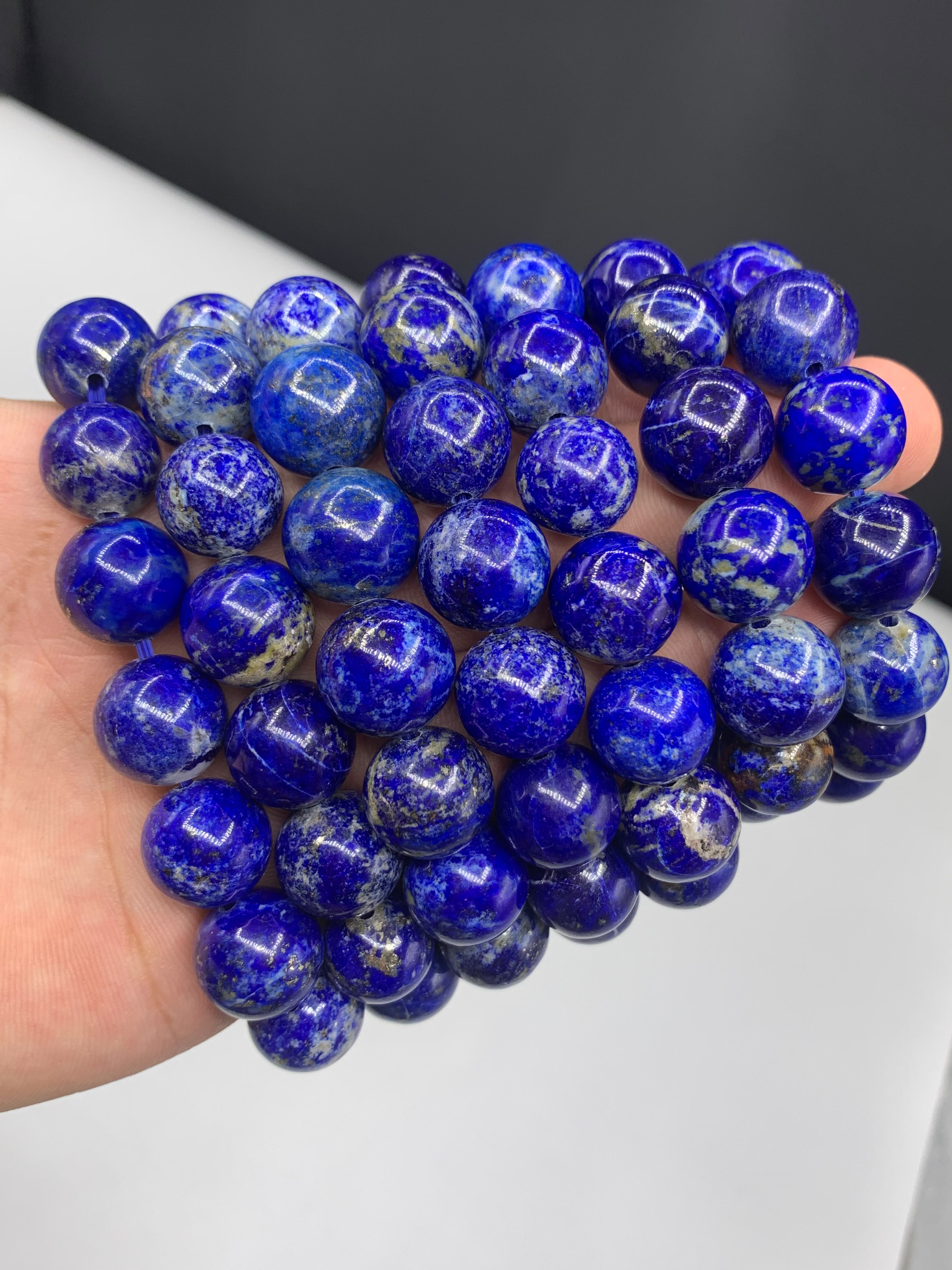 Natural Lapis Lazuli Beaded Bracelet thumbnail 2