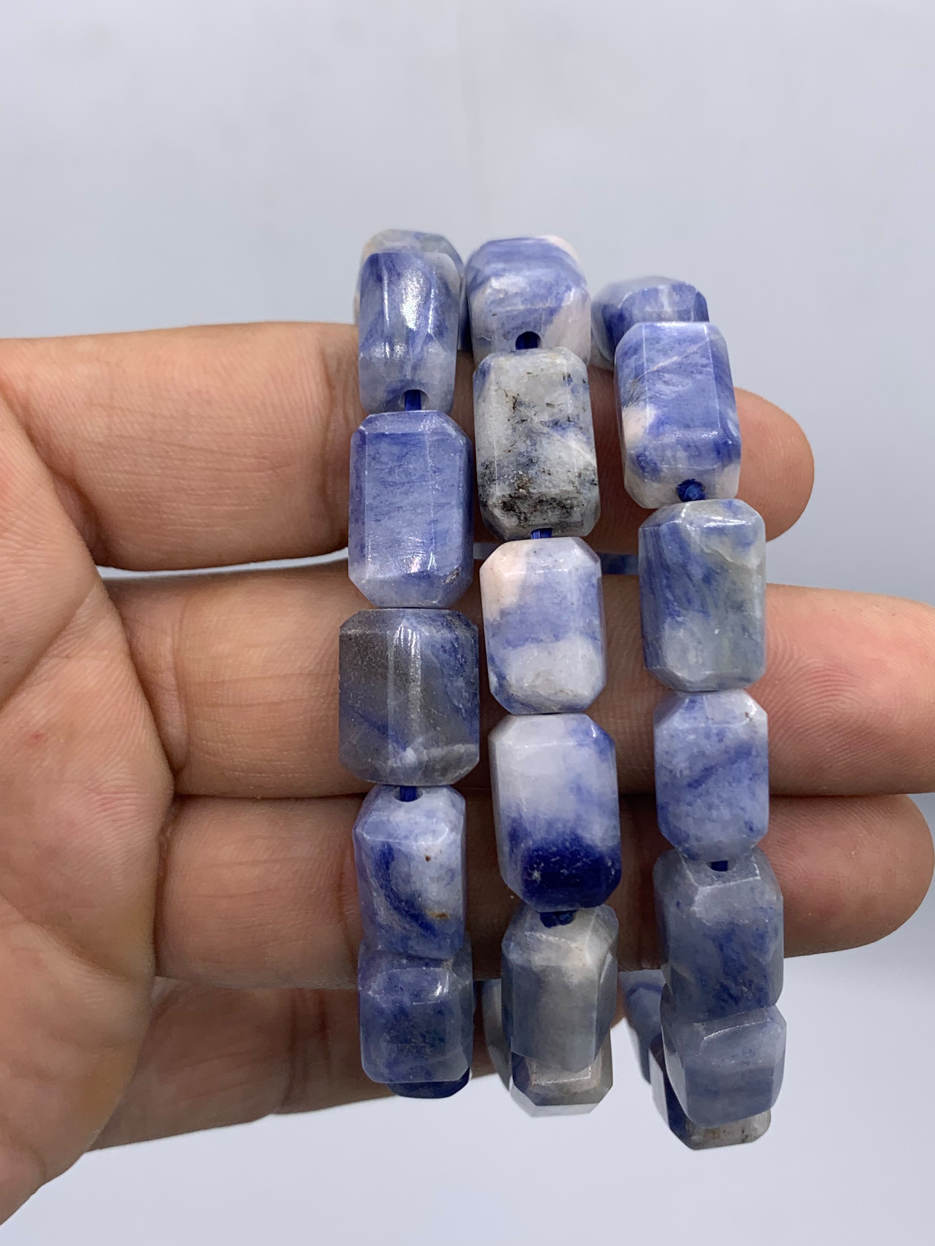 Natural Afghanite Cut Beads Bracelet - Top Quality