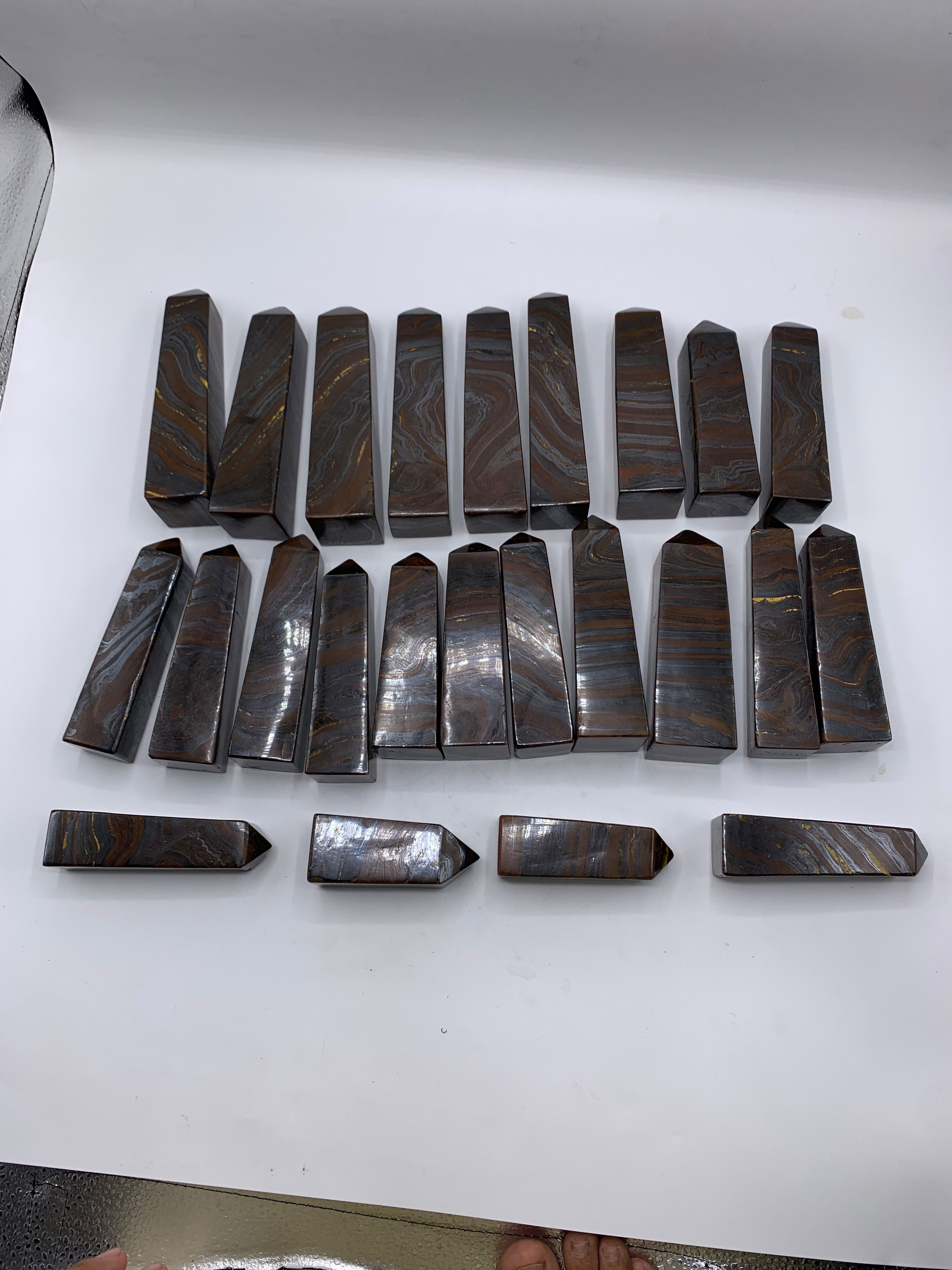 Natural Tiger Eye Polished Towers - Top Quality from Afghanistan thumbnail 2