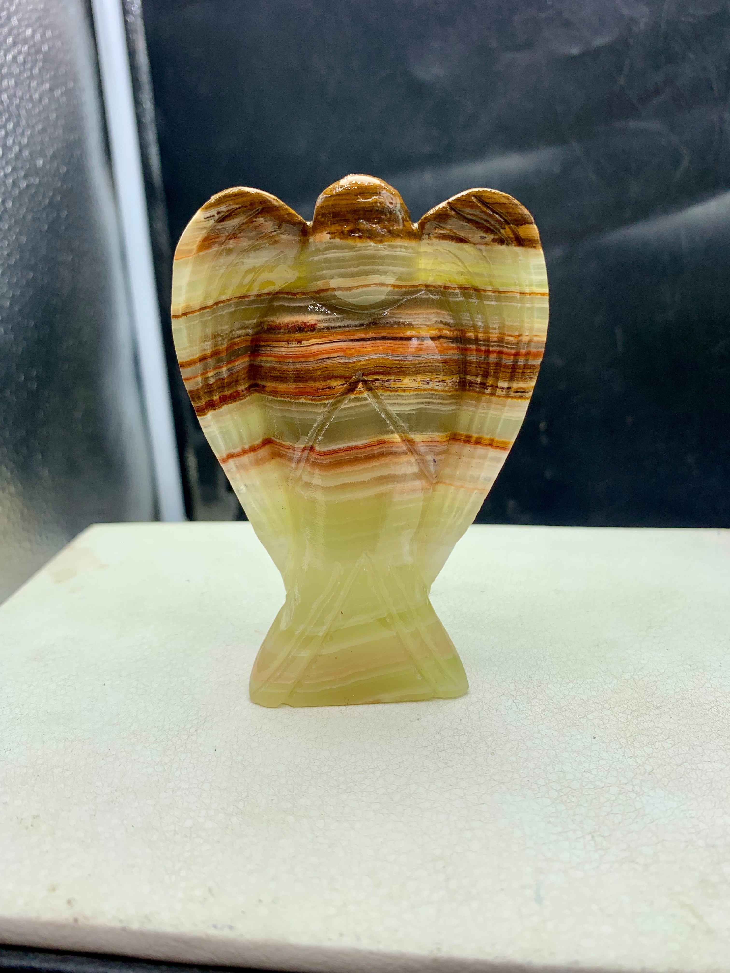 Natural Onyx Angel Carving - Top Quality from Pakistan